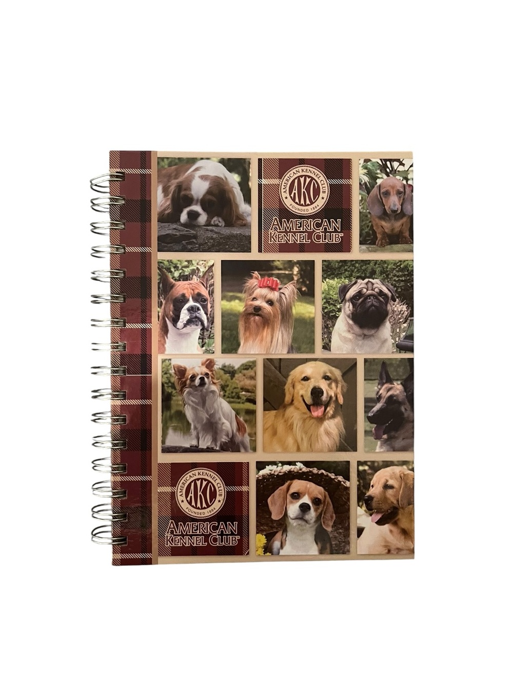 AKC American Kennel Club Lined NoteBook Journal Dog Breeds Canine 2010 Unused